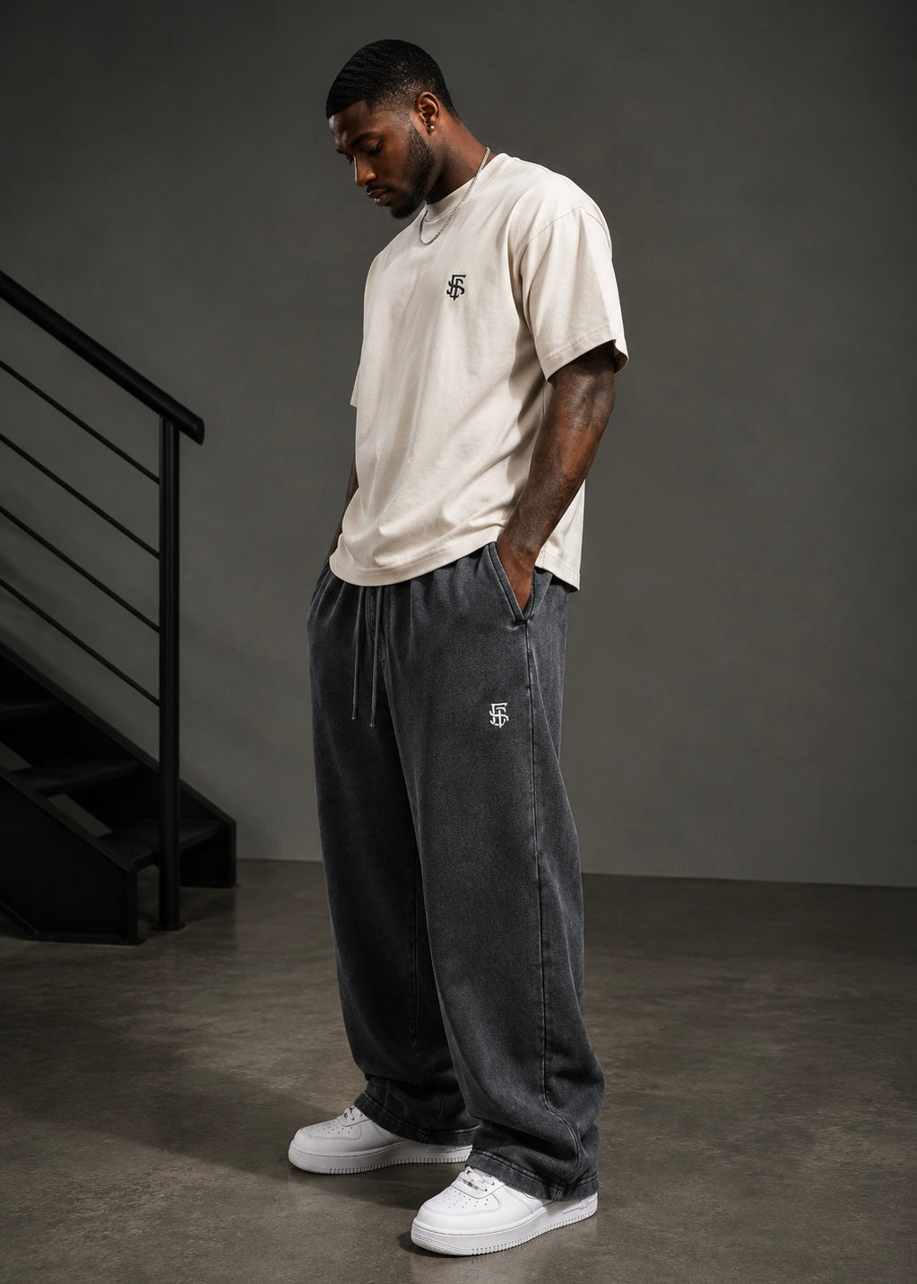 Snow Wash Heavyweight Sweatpants